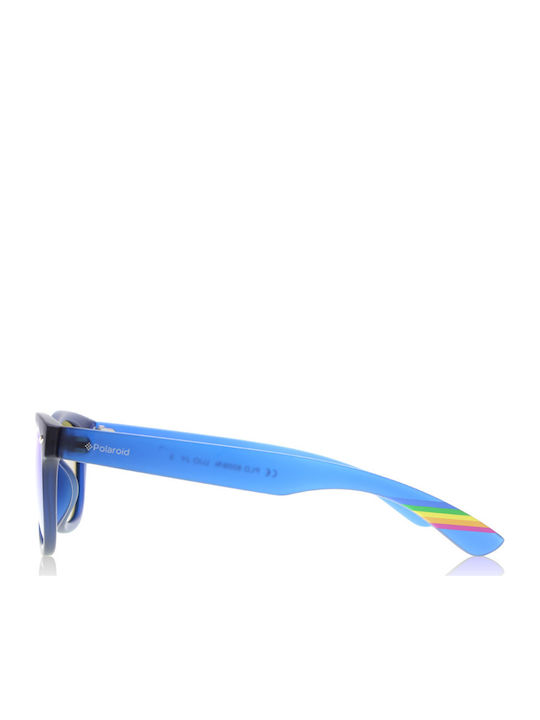 Polaroid Ochelari De Soare Pentru Copii Pătrați Indestructibili Cu Lentilă Polarized Oglindă Albastră