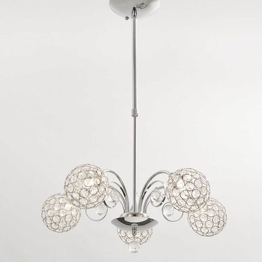 Aca Skylar Hängelampe Silber 50x30cm Aca Skylar Hängelampe Silber 50x30cm