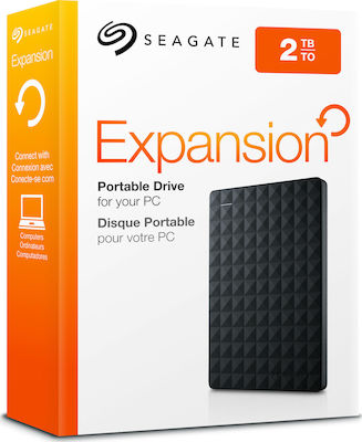 Seagate Expansion Portable (2015) USB 3.0 External 2.5" HDD 2TB Black