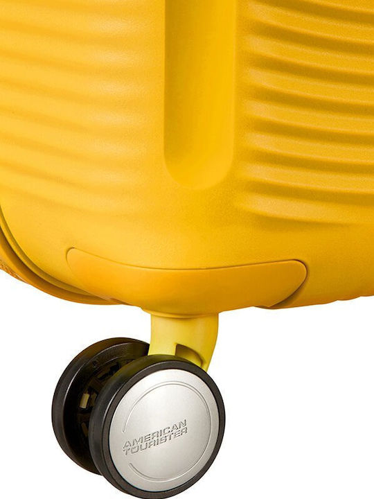 American Tourister Soundbox Spinner 4 Large Hard Yellow Suitcase With 4 Wheels Height 77cm