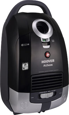 Athos AT70_AT65011 Ηλεκτρική Σκούπα 700W με Σακούλα 5lt Μαύρη