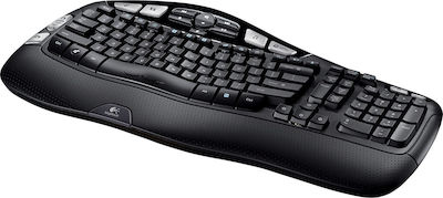 Logitech K350 Ασύρματο Πληκτρολόγιο Αγγλικό US