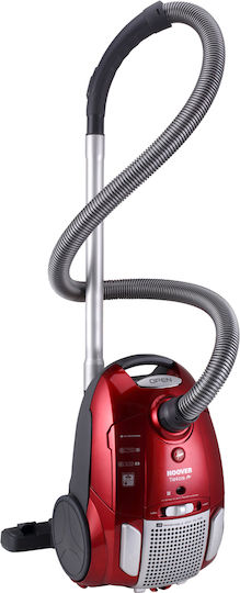 Hoover Telios Plus TE70_TE75011 Ηλεκτρική Σκούπα 700W με Σακούλα 3.5lt Κόκκινη