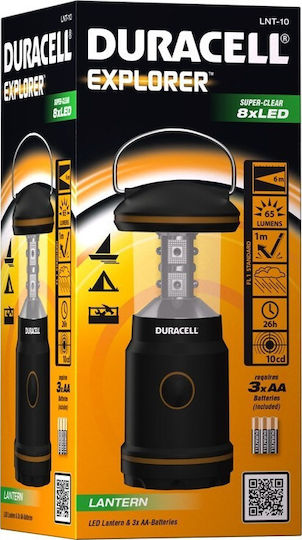 Duracell Explorer LNT-10 Led Battery Lantern for Camping with Flashlight 65 Lumen