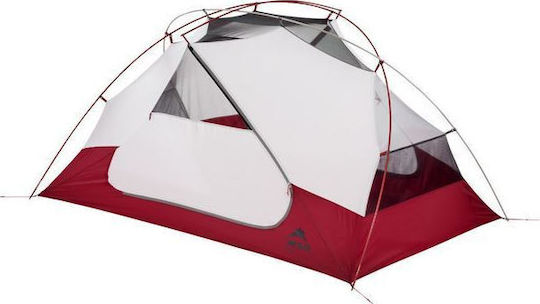 MSR Elixir 2 Backpacking Tent Camping Tent Igloo Mountaineering Red with Double Cloth 4 Seasons for 2 People Waterproof 3000mm 279x213x100cm