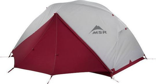 MSR Elixir 2 Backpacking Tent Camping Tent Igloo Mountaineering Red with Double Cloth 4 Seasons for 2 People Waterproof 3000mm 279x213x100cm