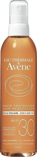 Eau Thermale Avène Huile Solaire Waterproof Body Sunscreen Oil SPF30 in Spray 200ml