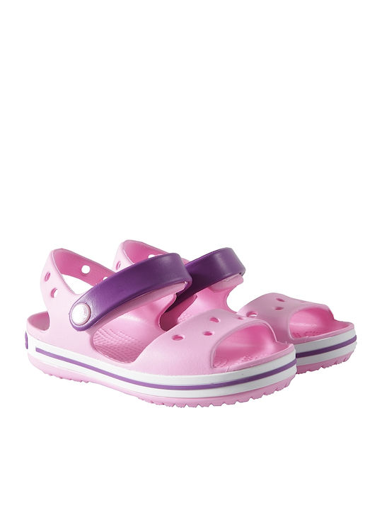 Crocs Παιδικά Ανατομικά Παπουτσάκια Θαλάσσης για Κορίτσι Crocband Ροζ