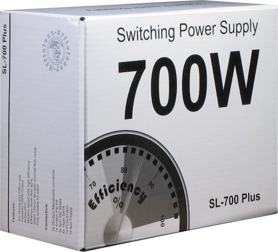 Inter-Tech SL-700 Plus 700W Gray Computer Power Supply Full Wired