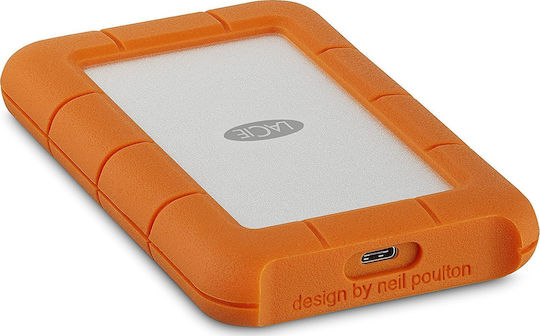 Lacie Rugged USB-C USB 3.1 External 3.5" HDD 1TB Orange