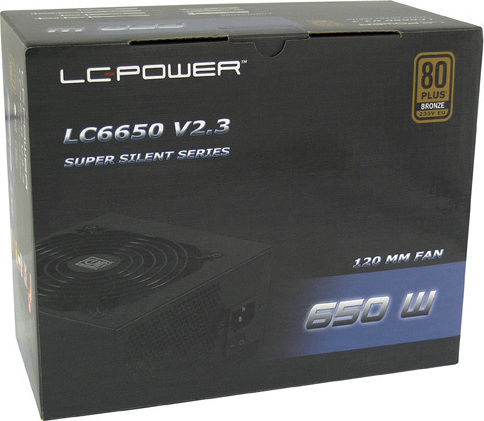 LC-Power LC6650 rev. 2.3 650W Black Computer Power Supply Full Wired 80 Plus Bronze