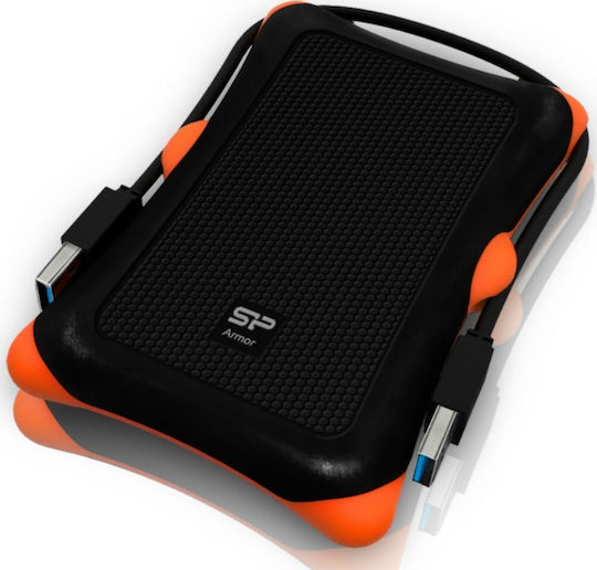 Silicon Power Armor A30 USB 3.0 Външен HDD 1TB 2.5" Черно/оранжево