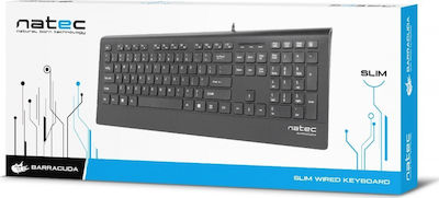 Natec Barracuda Slim Nur Tastatur Englisch US