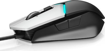 Dell Alienware Elite AW958 Безжична RGB Гейминг Мишка 12000 DPI Многоцветен