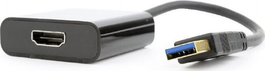 Cablexpert Μετατροπέας USB-A male σε HDMI female 1τμχ A-USB3-HDMI-02