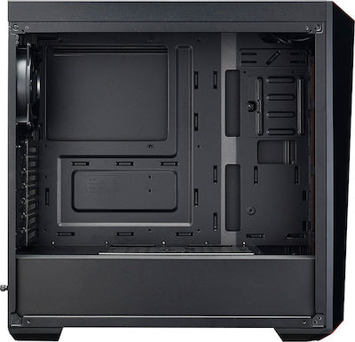 CoolerMaster Masterbox Lite 5 RGB Gaming Midi Tower Κουτί Υπολογιστή με Πλαϊνό Παράθυρο Μαύρο