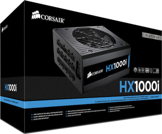 Corsair HXi Series HX1000i 1000W Черен Компютърно захранване Пълен модул 80 Plus Platinum