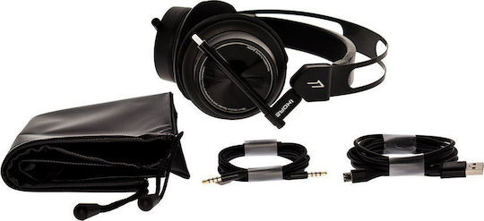 1More H1005 Über Ohr Gaming-Headset mit Verbindung 3,5mm / USB Schwarz