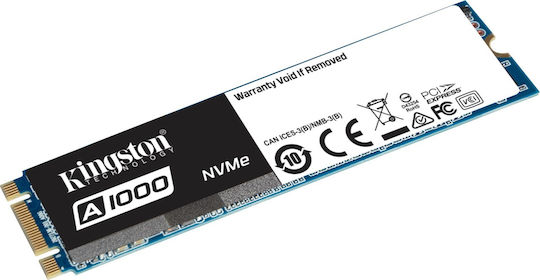 Kingston A1000 SSD 480GB τύπου M.2 με σύνδεση PCI Express 3.0 SA1000M8/480G