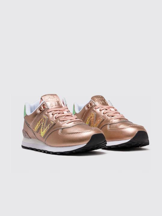 New Balance 574 Γυναικεία Sneakers Χρυσά
