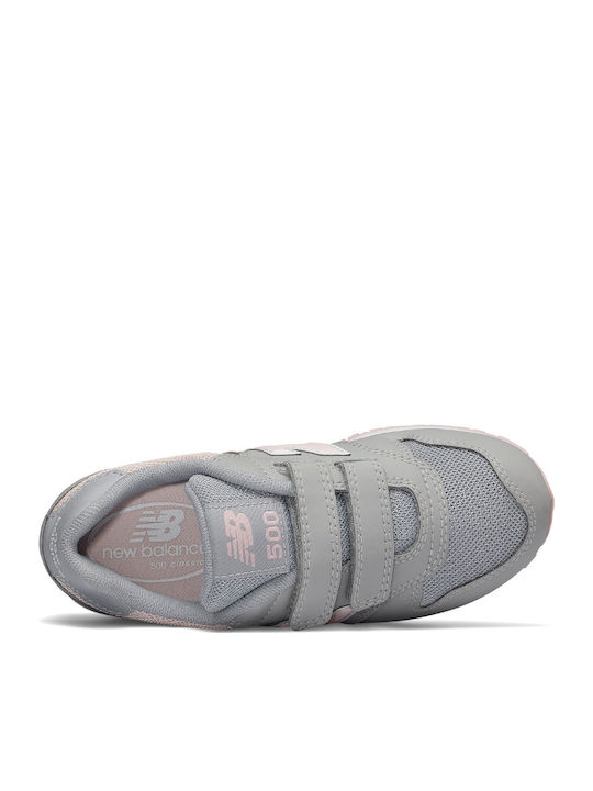 New Balance Kids Sports Shoes Running with Velcro Gray