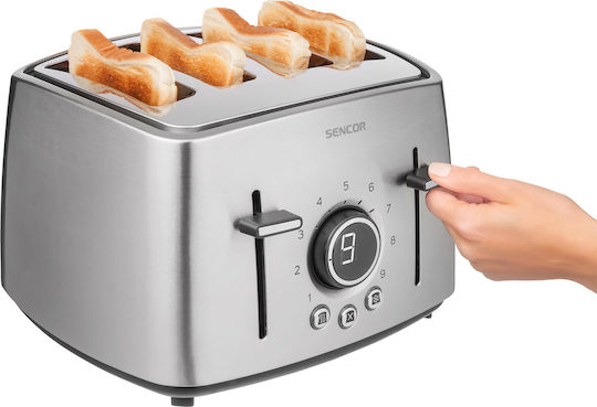 Sencor Тостер 4 слота 1600W Inox