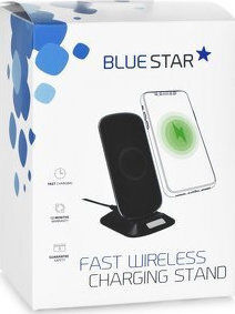 Blue Star Kabelloses Ladegerät (Qi Pad) Schwarzs (5901737881045)