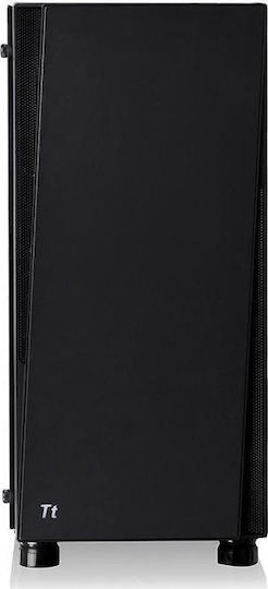 Thermaltake Versa J21 Tempered Glass Edition Gaming Midi Tower Κουτί Υπολογιστή με Πλαϊνό Παράθυρο Μαύρο