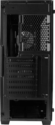 Antec DF500 RGB Геймърско бюро Midi Tower Компютърна кутия със страничен прозорец Черен