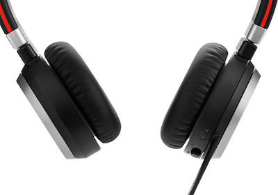 Jabra Evolve 65 UC Stereo Fără fir Pe ureche Căști Multimedia cu microfon și conexiune Bluetooth / USB-A