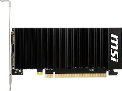 MSI GeForce GT 1030 2GB GDDR4 2GHD4 LP OC Κάρτα Γραφικών PCI-E x16 3.0 με HDMI και DisplayPort