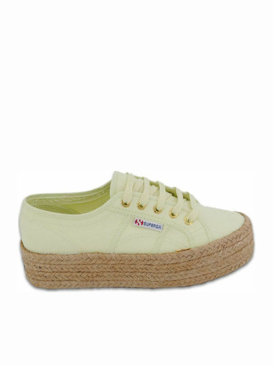 Superga 2790 Cotropew Flatforms Sneakers Gelb