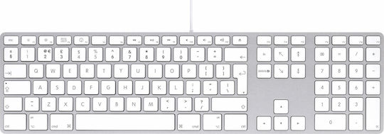 LMP KB-1243 Nur Tastatur Griechisch Weiß