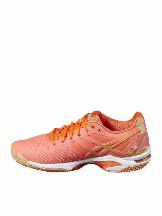 ASICS Gel-Solution Speed 3 L.E Γυναικεία Παπούτσια Τένις για Χωμάτινα Γήπεδα Πορτοκαλί