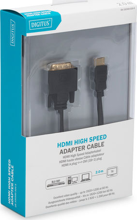 Digitus Cable DVI-D male - HDMI male 2m (DB-330300-020-S)