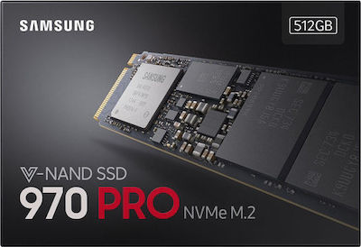 Samsung 970 Pro SSD 512GB τύπου M.2 με σύνδεση PCI Express 3.0 MZ-V7P512BW