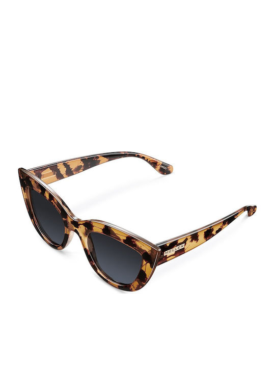 Meller Karoo Women's Sunglasses with Brown Plastic Frame and Black Polarized Lens KA-TIGCAR