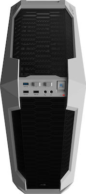 Aerocool LS-5200 Jocuri Turnul Midi Cutie de calculator cu fereastră laterală Argint