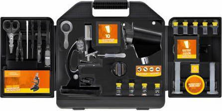 National Geographic Biological Educational Monocular Microscope with Case 300-1200x