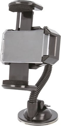 Setty Universal Holder Flex Car Mobile Mount with Adjustable Hooks Black