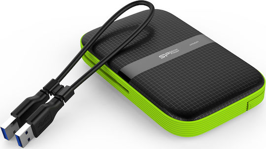 Silicon Power Armor A60 USB 3.1 External 2.5" HDD 4TB Black / Green