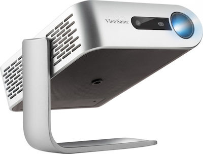Viewsonic M1 Mini Projector Λάμπας LED με Ενσωματωμένα Ηχεία Ασημί