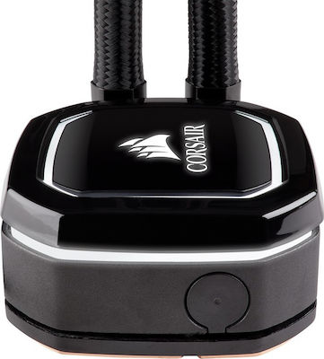 Corsair Hydro Series H100x Υδρόψυξη Επεξεργαστή Διπλού Ανεμιστήρα 120mm για Socket AM4/1200/115x