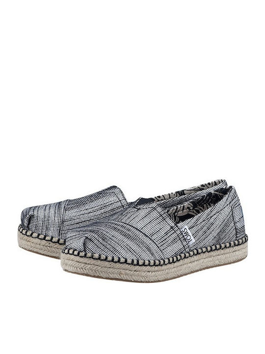 Toms Παιδικές Espadrilles Slip-On Gray Slubby