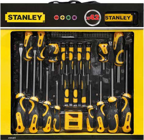 Stanley Комплект 42 Кашони с 42 сменяеми глави