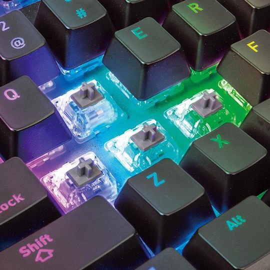Thermaltake TT Premium X1 RGB Gaming Keyboard with Cherry MX Speed Switches and RGB Lighting (English US)