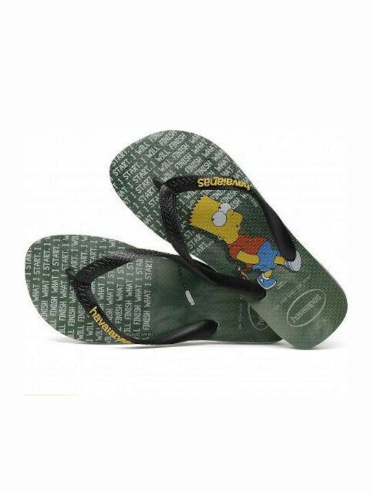 Kids' Flip Flops Black Simpsons