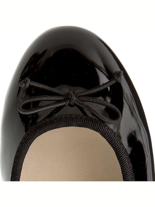 Patent Leather Ballerinas Couture Bloom Black