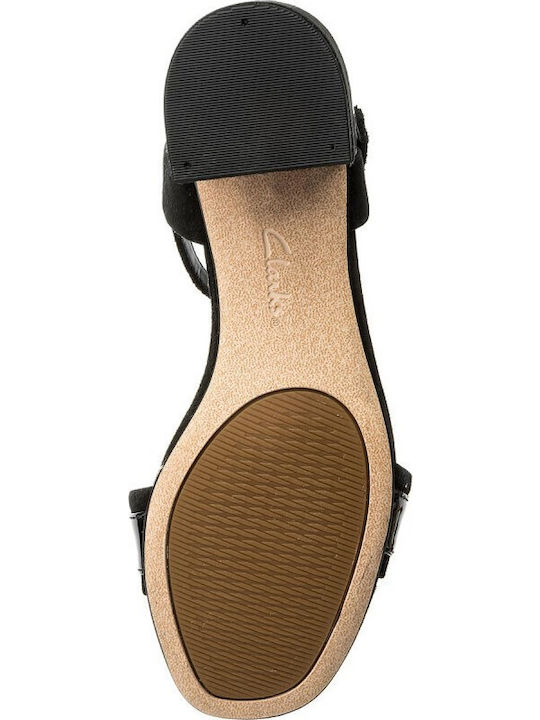 Orabella Shine Suede Sandals Anatomic Black