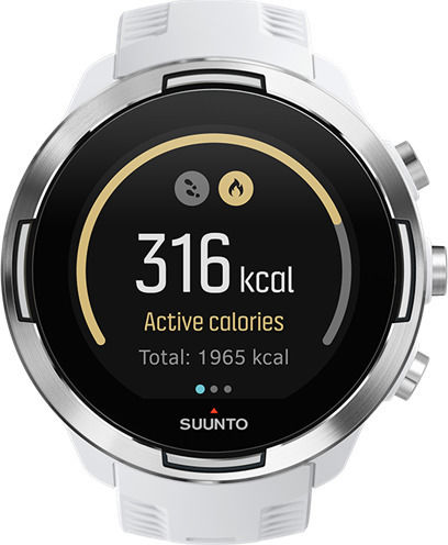 Suunto 9 Baro Stainless Steel 50mm Αδιάβροχο Smartwatch με Παλμογράφο (Λευκό)